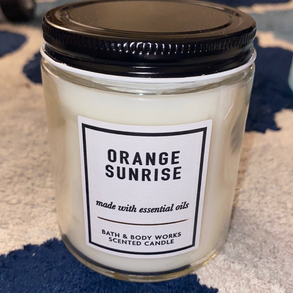 Orange Sunrise Single Wick Candle (Rare find!)